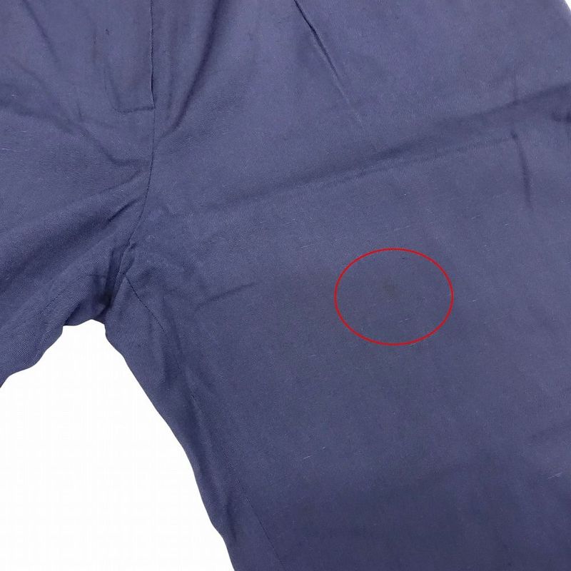 Vintage Old Celine French Silk Blend Wide Slacks Pants with Gold Buttons Size