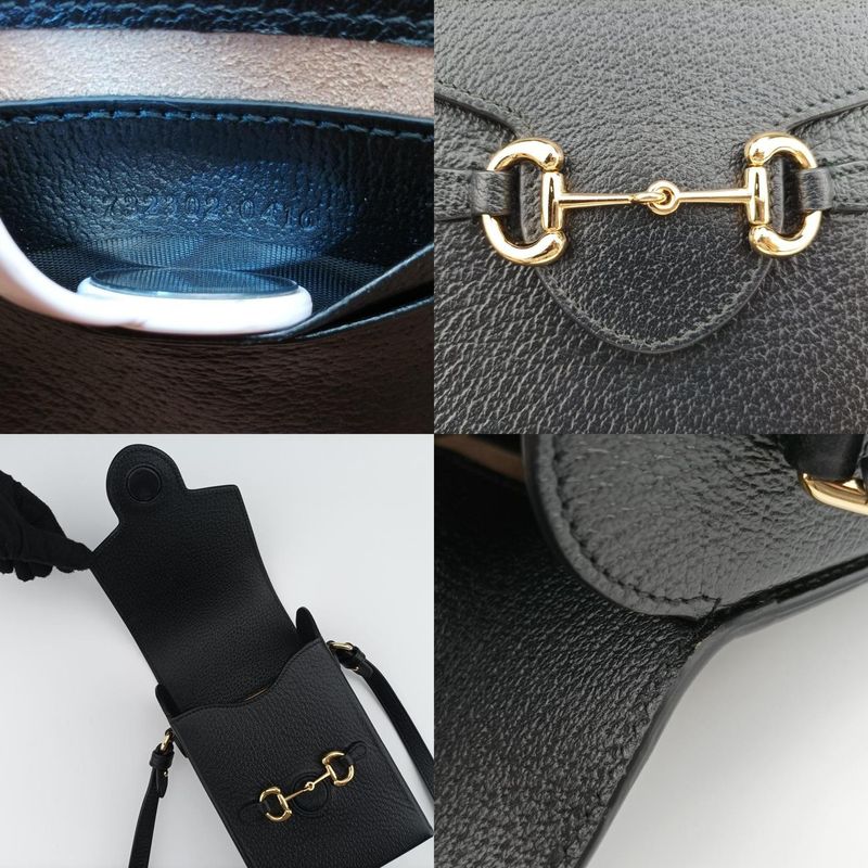 Gucci Horsebit 1955 Black Leather 732302