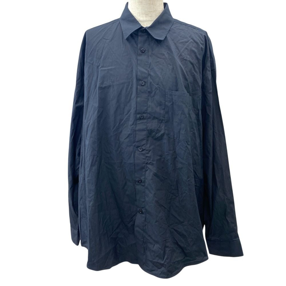 Balenciaga Shirt Long Sleeve Black Cotton