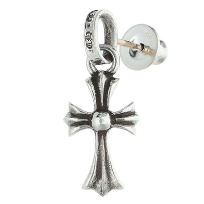 Chrome Hearts Bby Pprchn Baby Fat Drop Silver Earrings