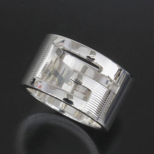 Gucci G Logo Wide Ring No 11 AG 925 Silver E1634