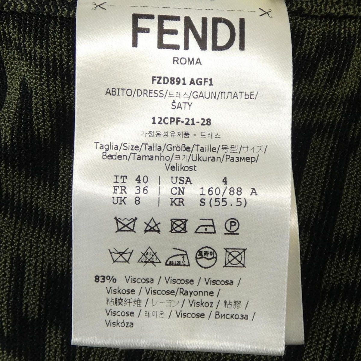 Fendi Dress Green — view 3