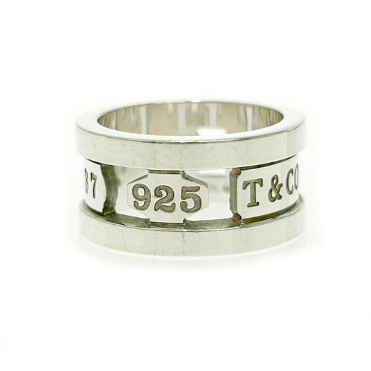 Tiffany & Co Silver 1837 Element Ring 7.5 g 925 Engraved