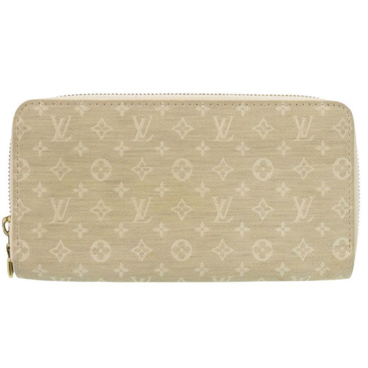 Louis Vuitton Zippy Wallet Monogram Mini Lin Beige Long 0045