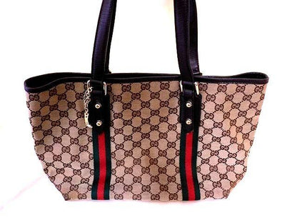 Gucci - 137396 GG Canvas Tote Handbag Women's GG Pattern Sherry Beige Brown