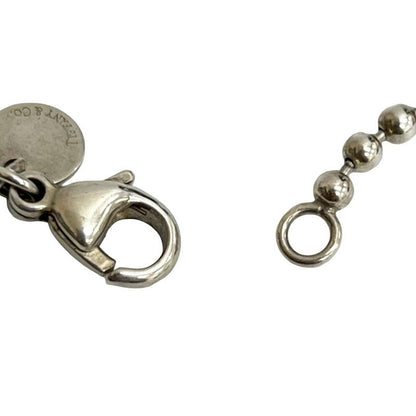 Tiffany & Co Return To Oval Logo Motif Engraved Silver 925 Ball