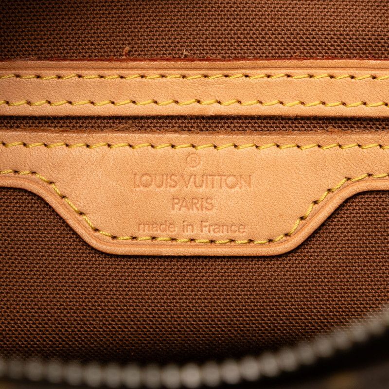 Louis Vuitton Monogram Cabas Piano Handbag Tote Bag M51148 Brown PVC Leather
