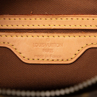 Louis Vuitton Monogram Cabas Piano Handbag Tote Bag M51148 Brown PVC Leather
