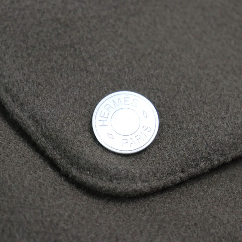 Hermes 24AW H462120hb 100% Wool Serie Buttons Water-repellent Nylon Switch