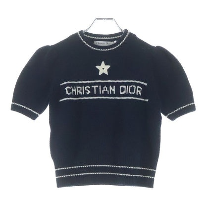 Dior Logo S Knit Sweater Short Sleeve Navy