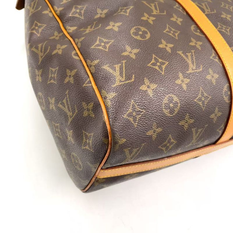 Louis Vuitton Flannery 45 Monogram Leather × PVC Brown Shoulder Bag Gold M51115