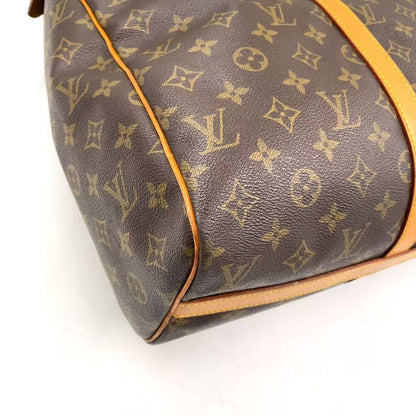 Louis Vuitton Flannery 45 Monogram Leather × PVC Brown Shoulder Bag Gold M51115