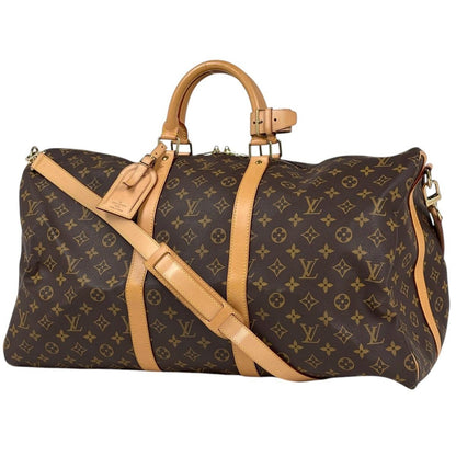 Louis Vuitton Keepall Bandouliere 55 2-Way Shoulder Bag Monogram Brown