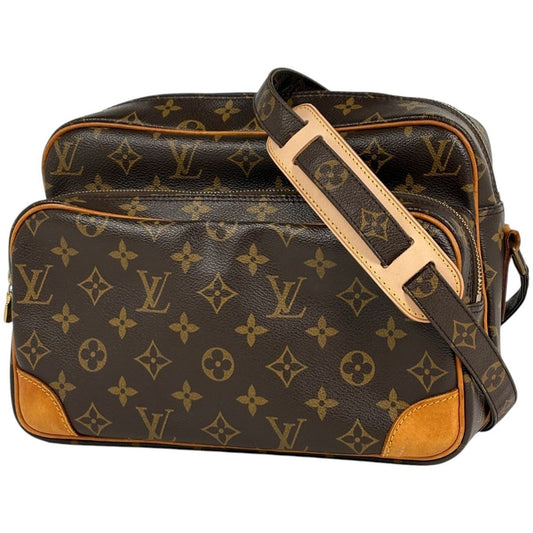 Louis Vuitton Nile Shoulder Bag Monogram Brown