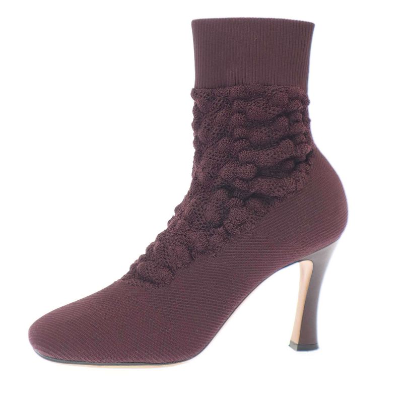 Celine by Phoebe Philo Stretch Sock Boots Burgundy 37