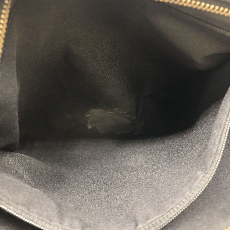 Gucci 001 4094 Shoulder Bag GG Canvas Sherry Line Black Ladies Men Fashion