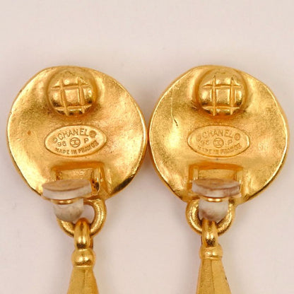Chanel Swing/coco Mark Gold Plated 96P Ladies 29.8g Earring