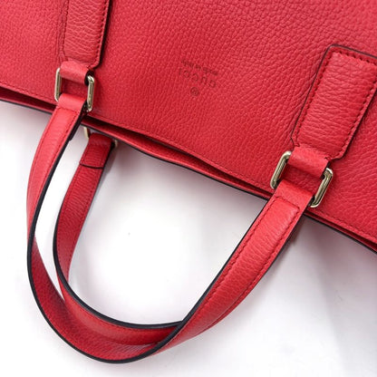 Gucci Bamboo Leather Pin Cles D Tote Bag Gold 365345