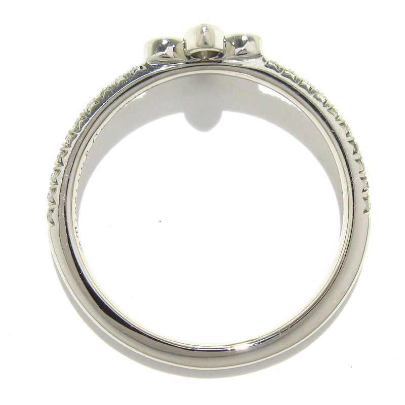 Tiffany & Co Ring Fleur De Lis Half Eternity Pt950 X Diamonds