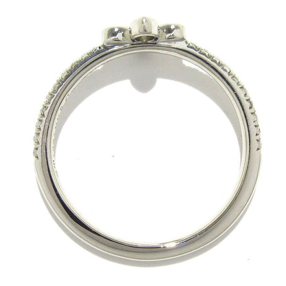 Tiffany & Co Ring Fleur De Lis Half Eternity Pt950 X Diamonds