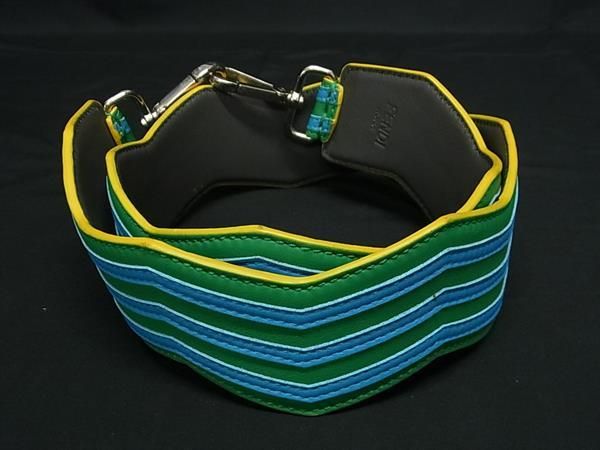 Fendi Leather Shoulder Strap For Bags Shoulder Strap Women Men Greenish And