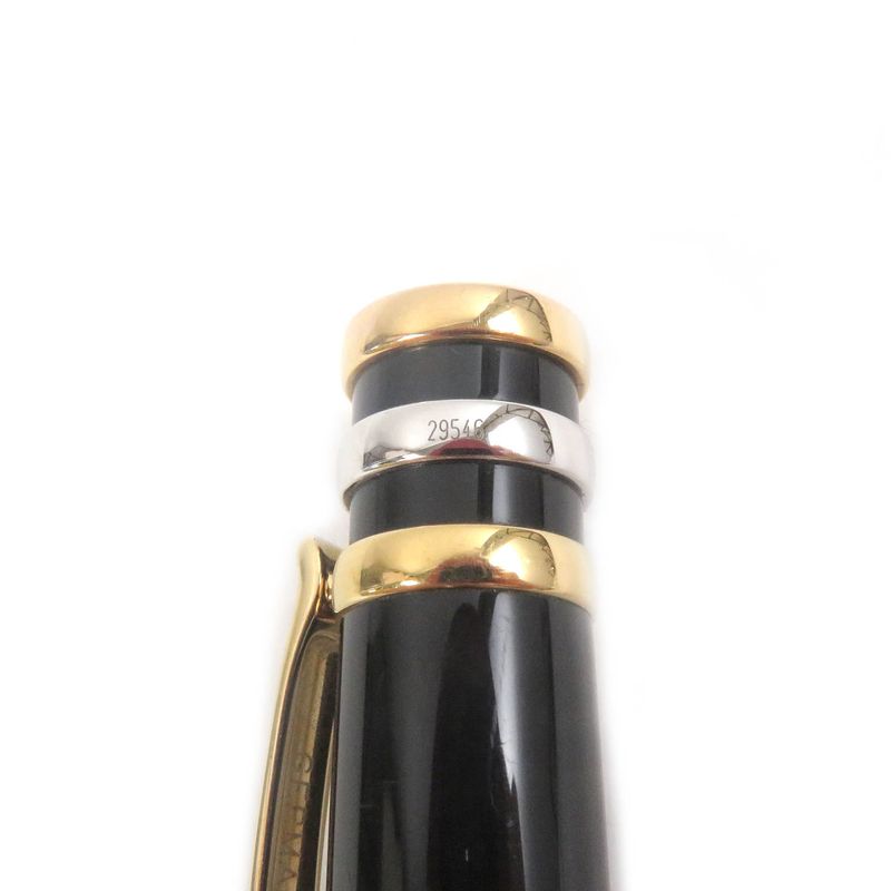 Cartier Trinity Twist Ballpoint Pen Black Gold Silver With Case