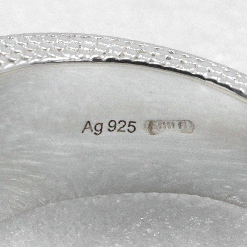 Gucci Interlocking G Silver 925 9.5 Ladies 8.5g Ring