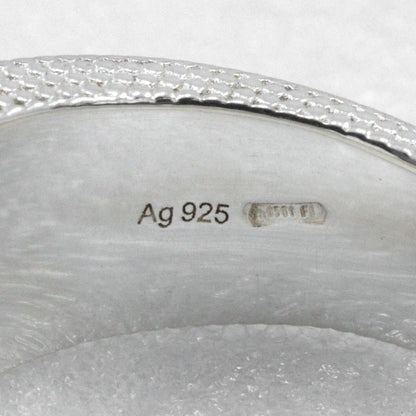 Gucci Interlocking G Silver 925 9.5 Ladies 8.5g Ring