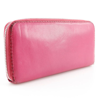Loewe Anagram Lambskin Pink Women's Long Wallet
