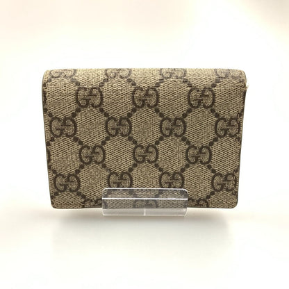 Gucci GG Supreme Double Authenticity Card Case Wallet Mini Wallet Bifold