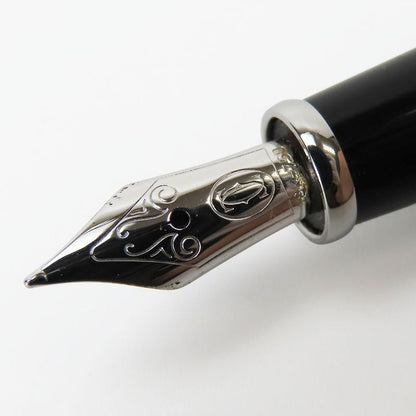Cartier Fountain Pen Diabolo De St180009 - Black Silver Hardware Nib 18k