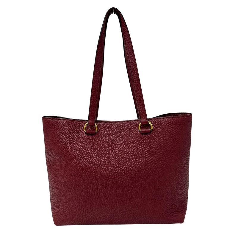 Prada Bag Women's Brand Tote Leather Bordeaux 1bg100 Red Cool Chic