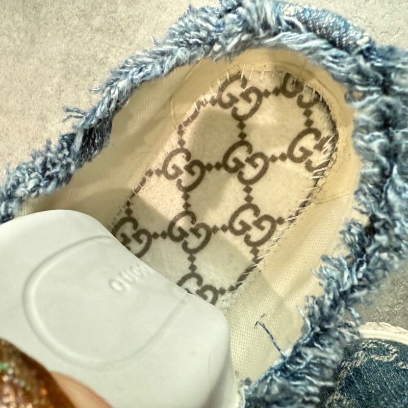Gucci GG Denim Sneakers Logo 24ss 35 Women's 22cm (8.66in) Low Cut