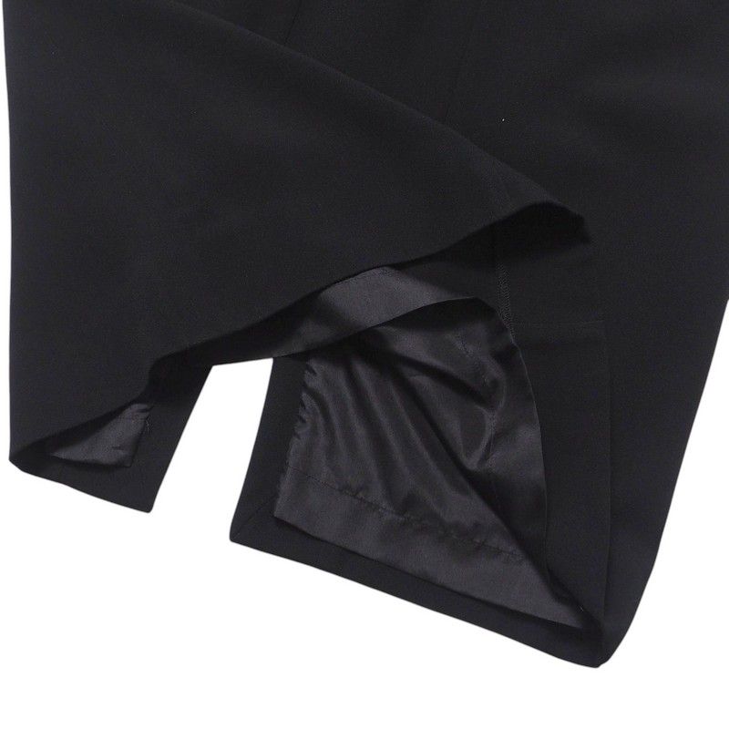 Christian DIOR Dress Size F34 Short Sleeves Dress Black Made In France