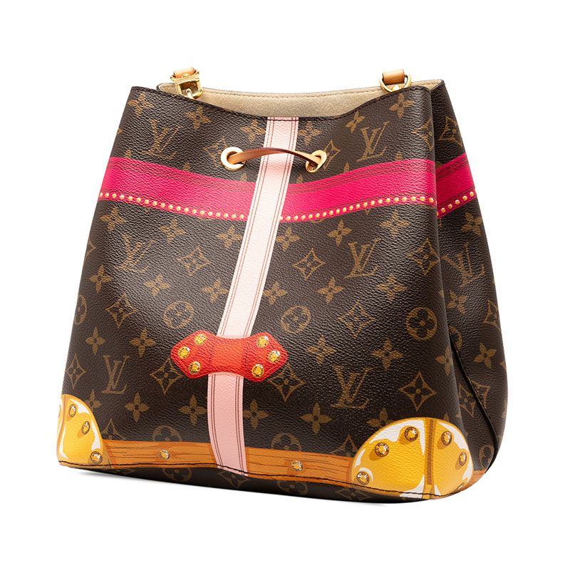 Louis Vuitton Monogram Neo-noé Summer Trunk M40649 Brown Multicolor PVC Leather