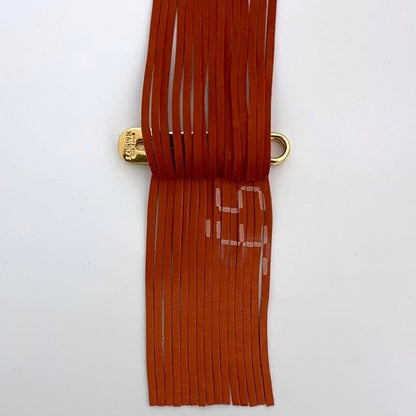 Loewe Brooch Orange Gold Excellent Condition Suede GP Used Loewe