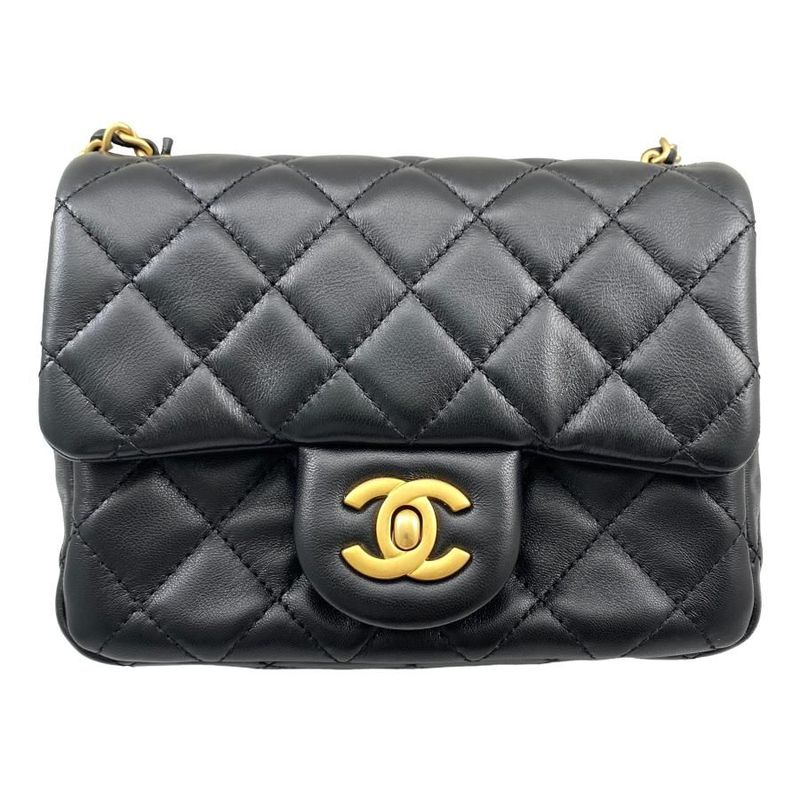 Chanel Shoulder Bag Mini Flap Bag Coco Ball Pearl Crush Chain Shoulder Storage