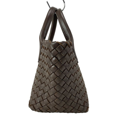 Bottega Veneta Tote Bag Mini Cabas Dark Brown Leather