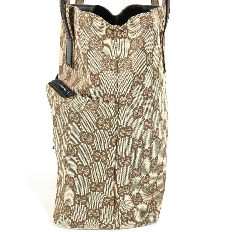 Gucci Handbag GG Logo 002-1080 GG Canvas/leather Beige
