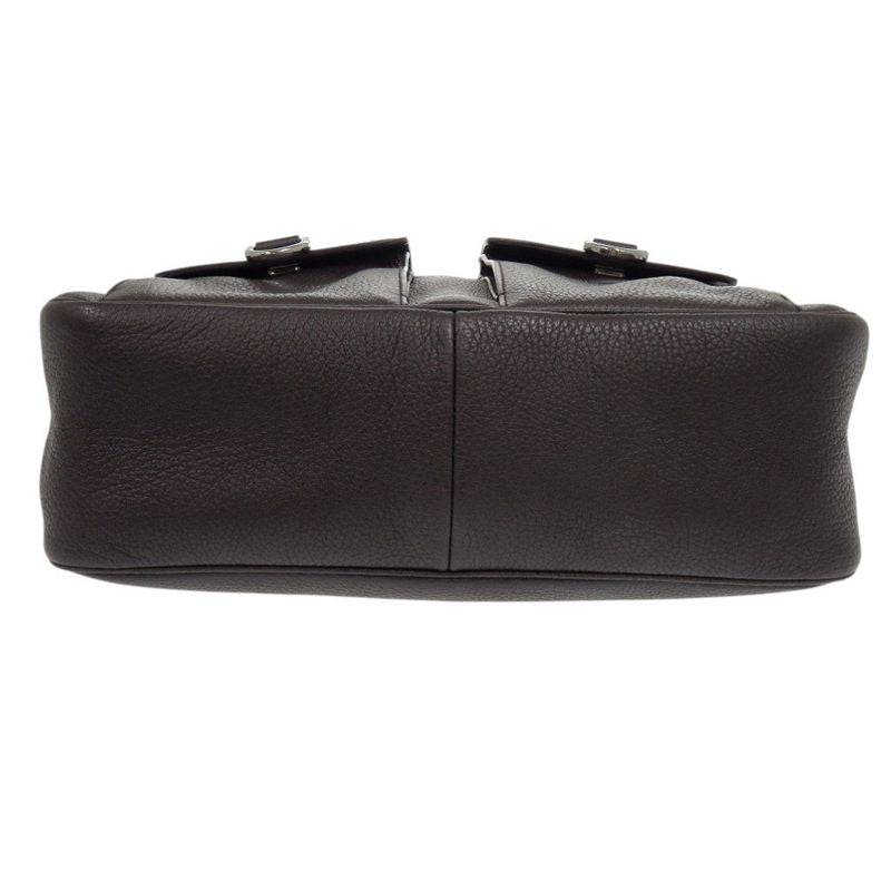 Gucci 293581 One Shoulder Bag Leather Dark Brown Handbag 1175 Gucci