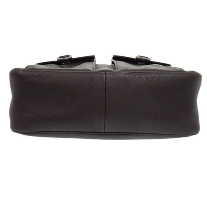 Gucci 293581 One Shoulder Bag Leather Dark Brown Handbag 1175 Gucci
