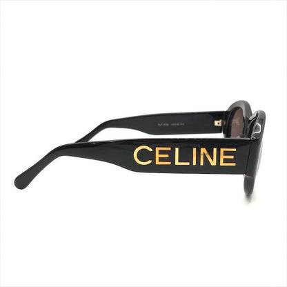 Celine Sunglasses Gold Logo Black Eyewear