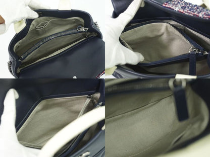 Authentic Chanel Coco Mark Matelasse 2WAY Shoulder Bag Handbag Pochette Leather