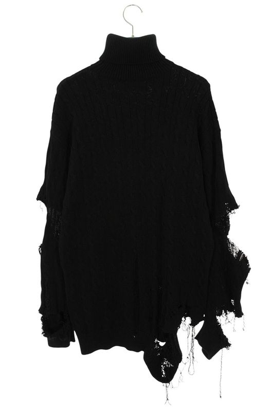 Balenciaga 696106 T3235 Damaged Turtleneck Knit Men's 1