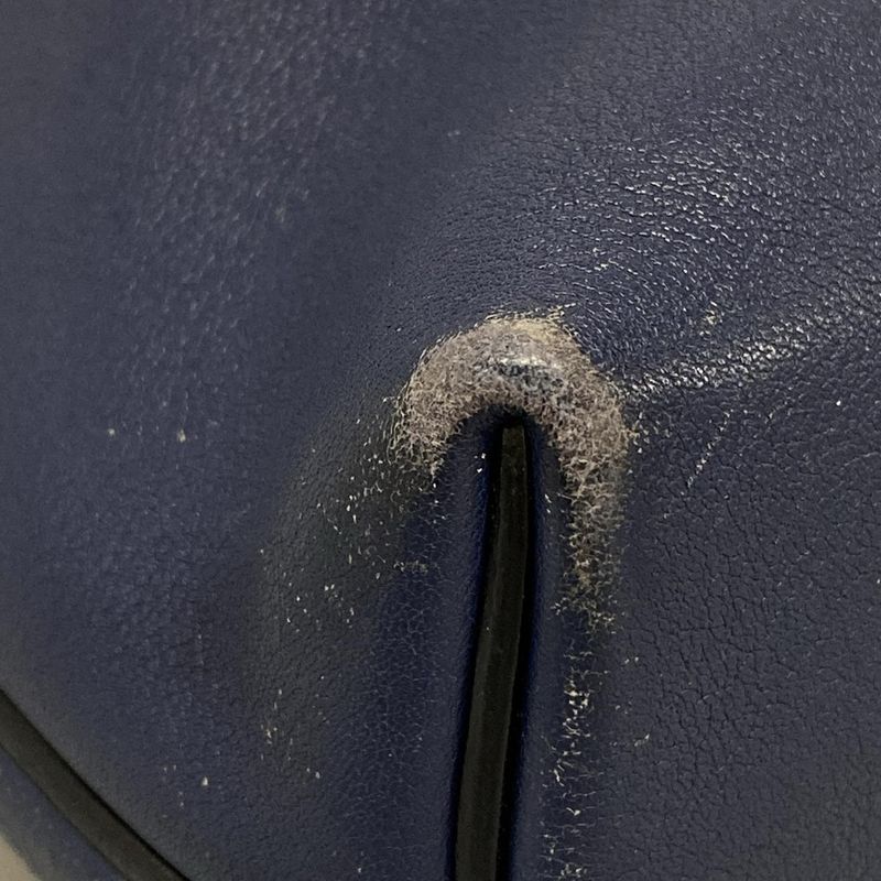 Loewe Shoulder Bag Flamenco Hobo Navy Leather