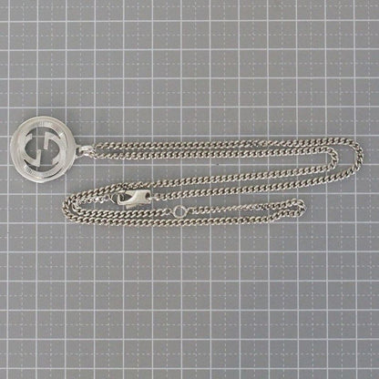 Gucci Necklace Interlocking Silver 925 55 cm E1357
