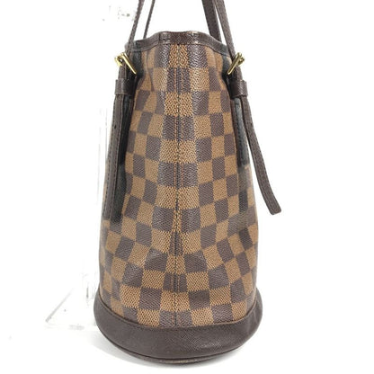 Louis Vuitton Shoulder Bag Marais N42240 Damier Canvas Ebène Brown
