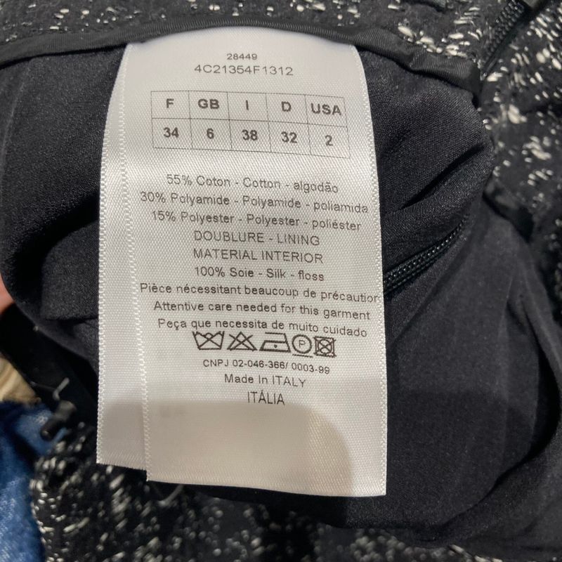 Christian Dior ⑤ 4c221354f1312 Skirt Women Black I 38