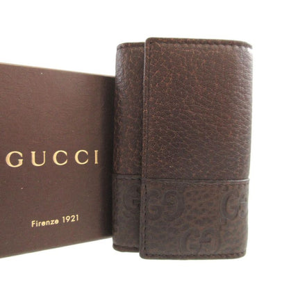 Guccissima 256433 Leather Brown 6-ring Key Case 1431 Gucci