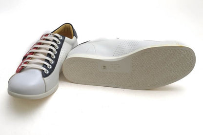 Gucci Shoes Sneakers Shoes Low Cut Ladies Women Leather Genuine White 192713